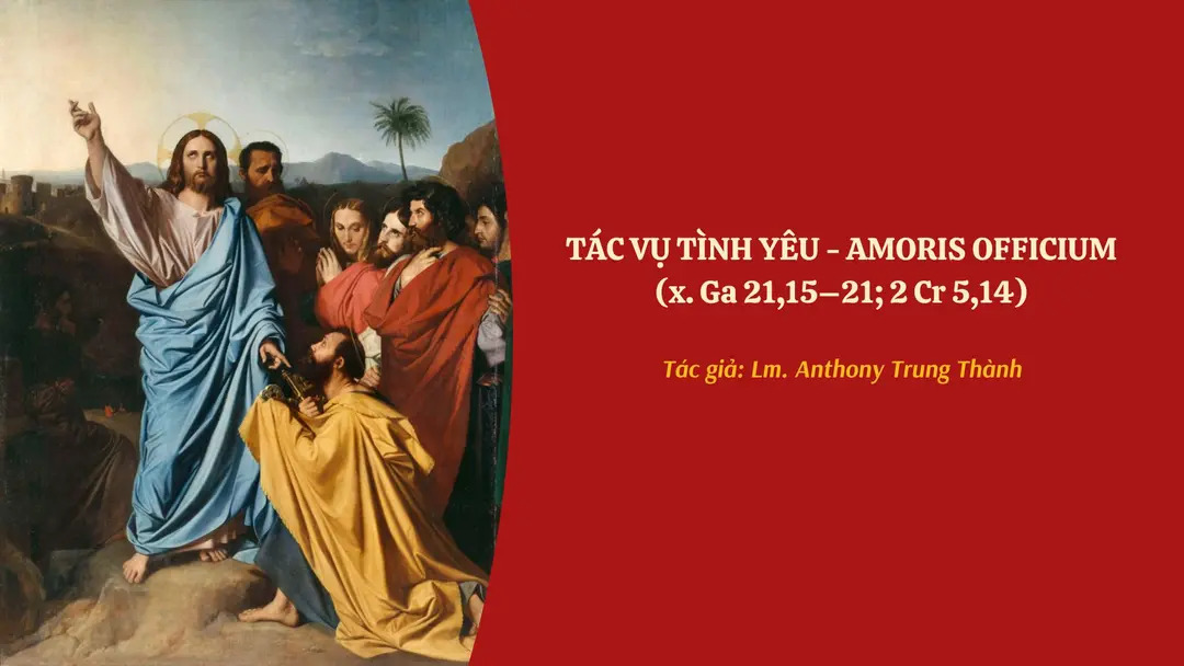 Tác vụ tình yêu - Amoris officium (x. Ga 21,15–21; 2 Cr 5,14)